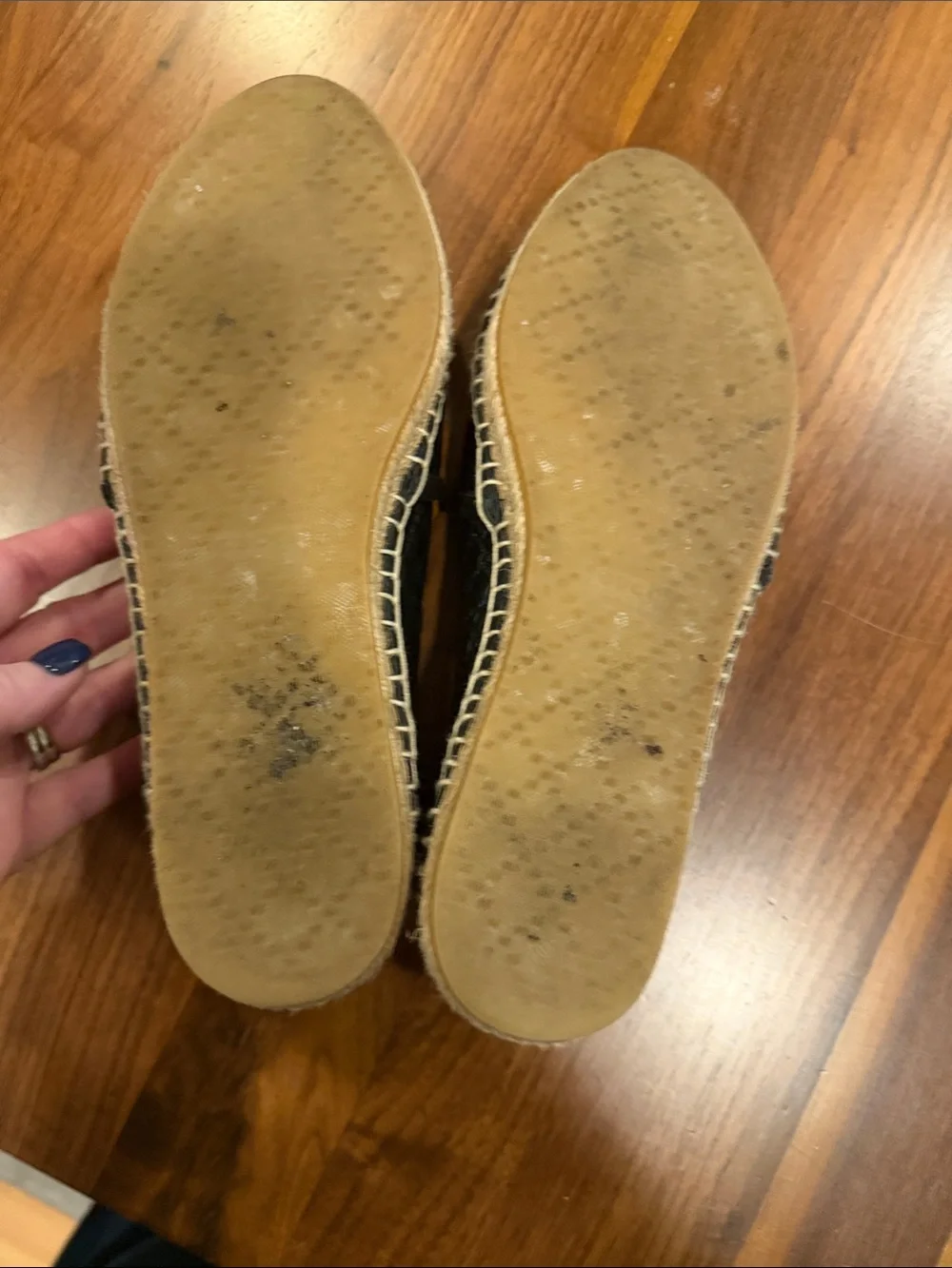 Gucci Black Embossed Leather Espadrille Slip-Ons 37.5